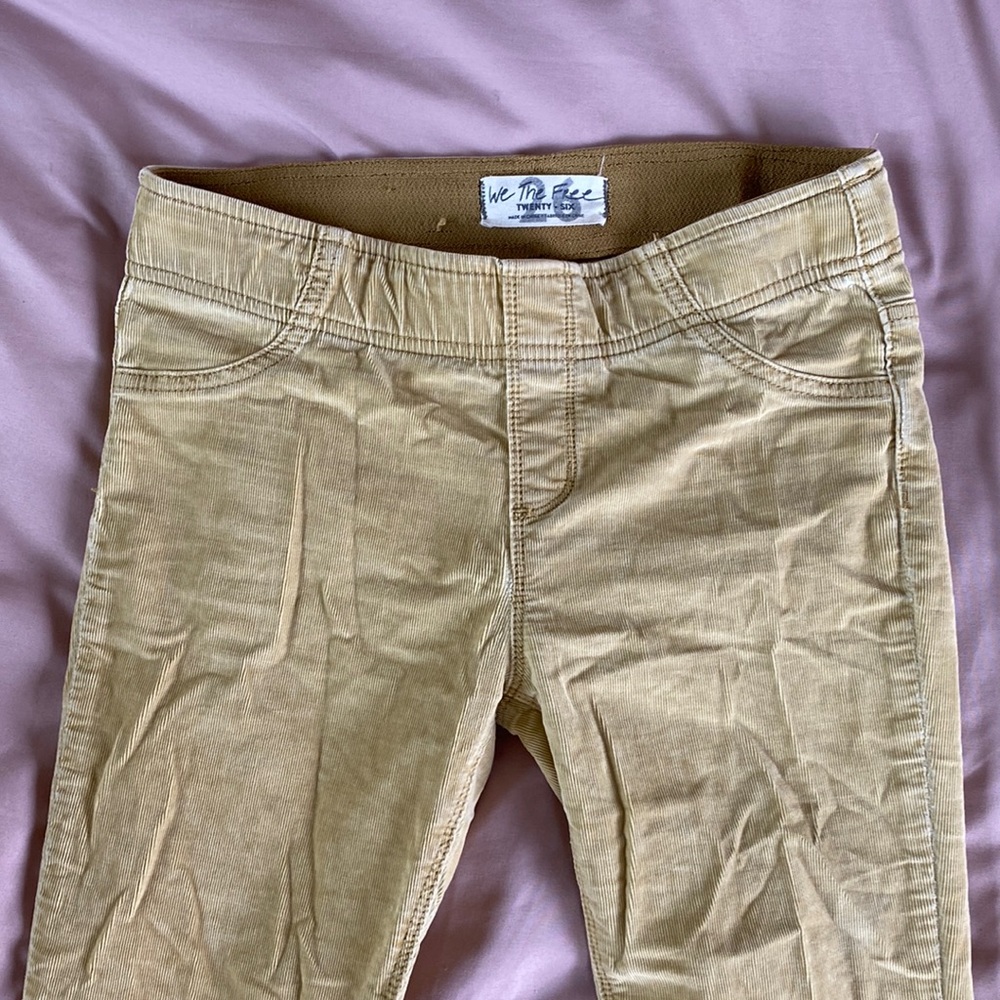 Free people low rise flare corduroy pants